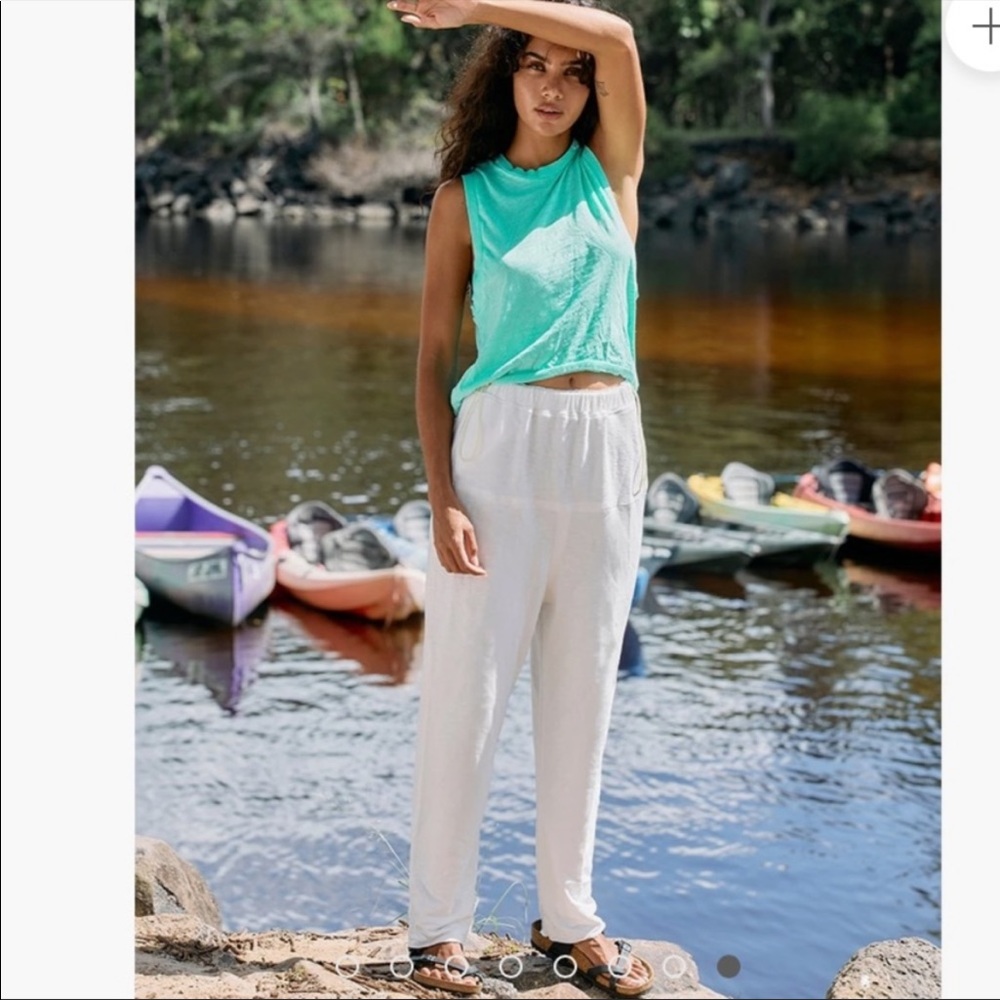 NWOT Free People Surfside Joggers in White in XS